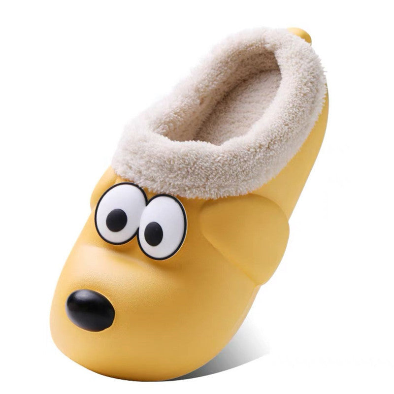 Cute Dog Shoes EVA Winter House Shoes Unisex Fuzzy Slippers - Bellarte Enchanté Cute Dog Shoes EVA Winter House Shoes Unisex Fuzzy Slippers